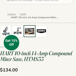 Hart Tools/ hart compound miter saw