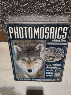 Photomosaics wolf puzzle 1000 pieces