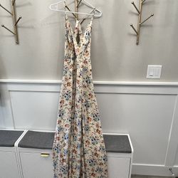 Maxi Mini Floral Print with Thigh High Slit - Large $18