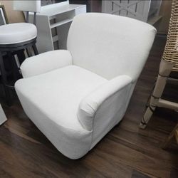 New White Cream Accent Chair