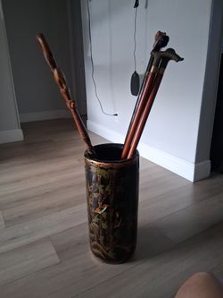 Vase With Canes