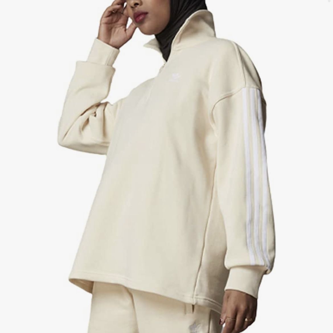 NEW Adidas Women’s Originals Adicolor Classics Half-Zip Sweatshirt size M