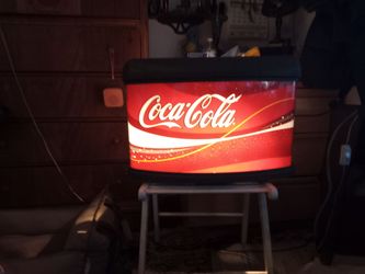 Sign off of an old  vintage coca cola fountain drink machine 100 worth up to 300