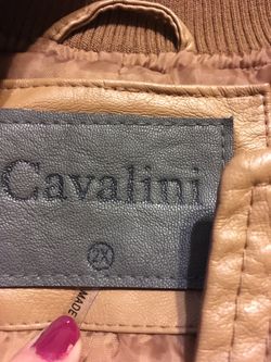 Cavalini faux deals leather jacket
