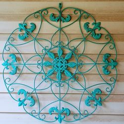 Pretty Wrought Iron Wall Hanging for indoors / outdoors 