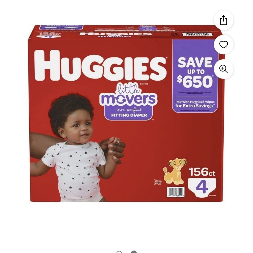 Huggies Little Movers Size 4  (156 count)