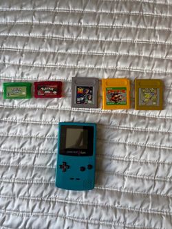 Game boy color with games
