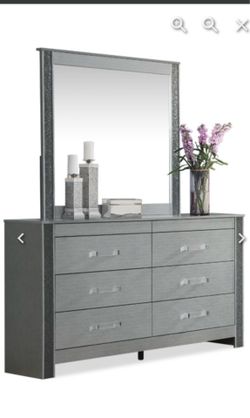 Dresser with mirror