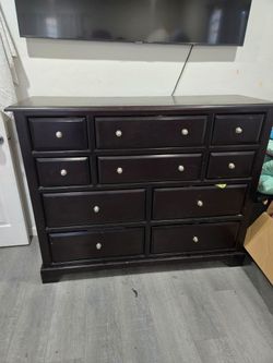 Tall dresser with mirror