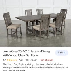 Dining Wood Table And Chairs 