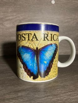Costa Rica Blue Butterfly Souvenir Mug
