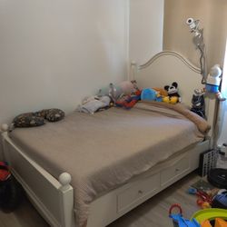 Living Spaces Bed Frame For Sale