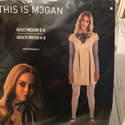 This Is M3gan Adult Costume Size Medium (6-8) -NEW