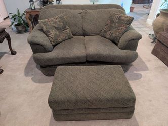 Love Seat with Ottoman