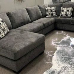$10 PAYMENT 👌 Ballinasloe Smoke Sectional Sofa With Chaise 