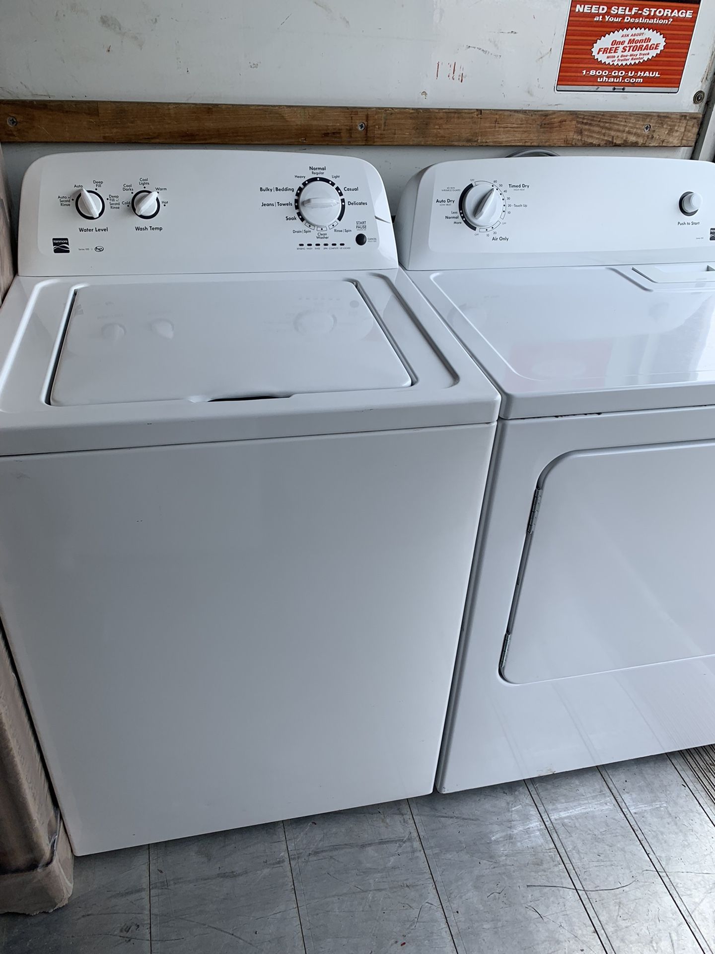 Kenmore Topload Washer and Dryer 