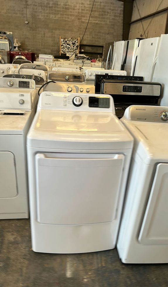 Midea White Dryer LargeCapacity SensorDry