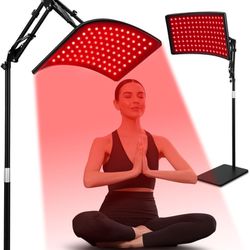 Red Light Therapy for Face and Body, Red Infrared Light Therapy Lamp with Stand Led 660nm