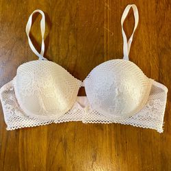 Jessica Simpson Women’s 36C Bra Lace Pink Underwire Push-up Bra