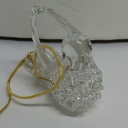 Vintage Turtle Dove Spun Glass Christmas Ornament #2 Thumbnail