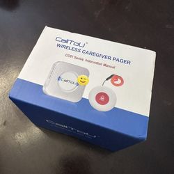 CallToU Caregiver Pager Wireless Call Button Nurse Alert System 500+ Feet for Home/Elderly/Patient/Disabled 1 Plugin Receiver 1 Waterproof Transmitter