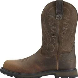 NEW Size 8 Work Boots Ariat Men Groundbreaker Wellington Pull On Steel Toe Safety Boot