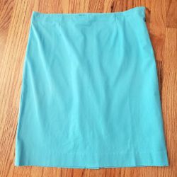 J. Jill Stretch Turquoise Pencil Skirt Size: 8