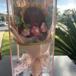 Handmade Crochet Flower Bouquet( Ramo De Flores, Tejidas A Mano)