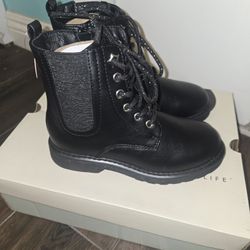 $20 New Black Boots Size 12 & 13 Or $35 Both