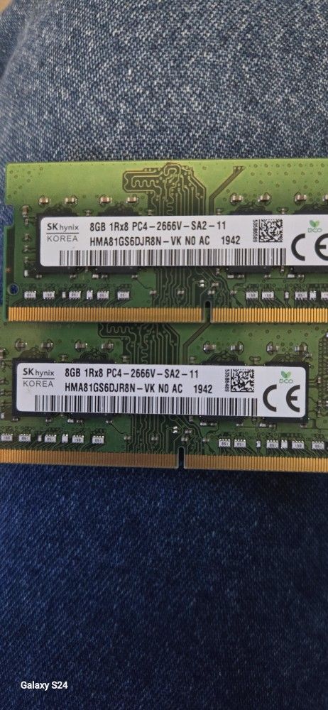 SKhynix DDR4 2666 Sodim, 8gb X2