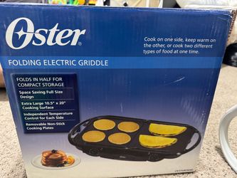 Folding electric griddle new