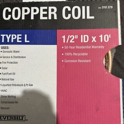 1/2” Type L Copper Pipe + Fittings + Solder & Flux – Plumbing Repair Kit NEW