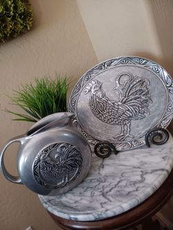 $29 Carson Statesmetal Pewter Pitcher and Tray, Beautiful Pieces. Perfect Condition. Both $29