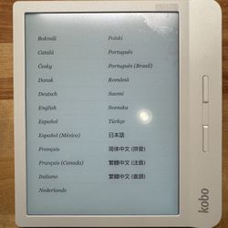 Kobo libra H2O w/ free case