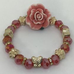 Red Flower Romantic Bracelet
