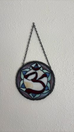 Sun catcher yoga spiritual meditation decor stained glass
