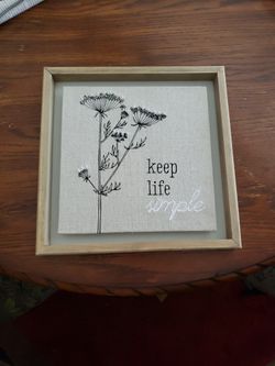 Keep Life Simple Wall Decor