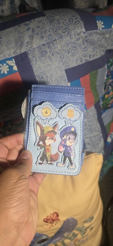 Disney Zootopia Loungefly Card Wallet With Coin Zipper Pocket Judy And Nick