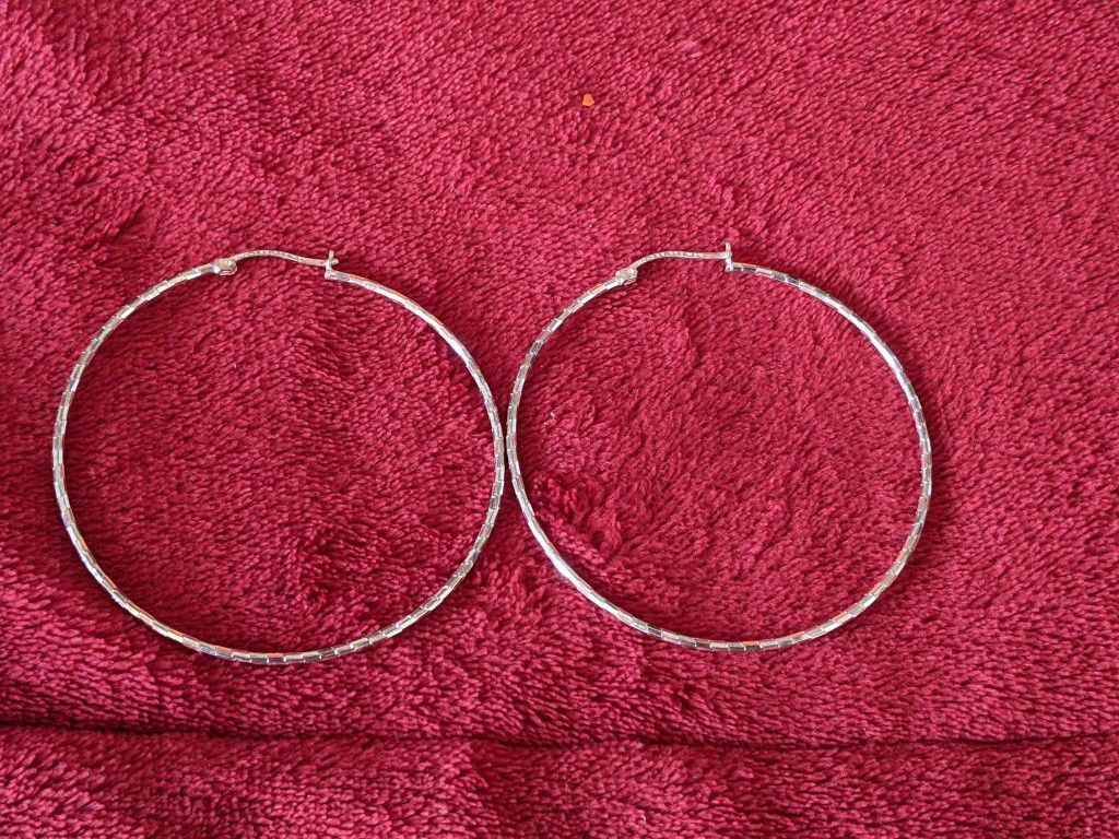 New Hoops Earrings They Are Silver 925