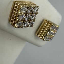 Gold Earrings Diamond Earrings