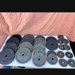 Lot Of Vintage DP kg / lbs Diversified Products Standard Barbell Weights PAIRs Make Offer Make Offer