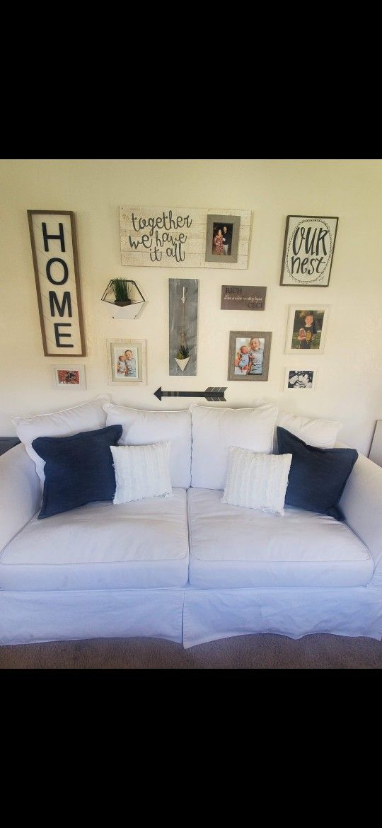 White Pottery Barn Couch