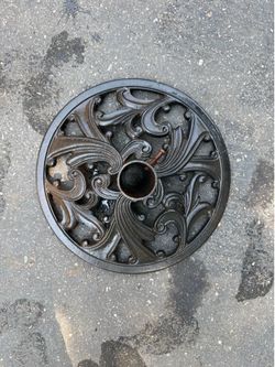 Cast Iron Decorative Umbrella Stand Base