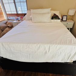 Queen Bed + Frame - Great Condition