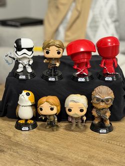 Star Wars Funko Pops Set of 8