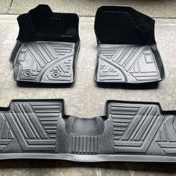 4 Set Of Black All-Weather Floor Mat Liner For 2007-2013 Toyota Corolla