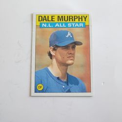 1986 Topps NL All Stars Dale Murphy Atlanta Braves