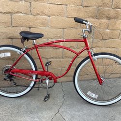 VINTAGE 80’s SCHWINN  CRUISER 5 SPEED BIKE 