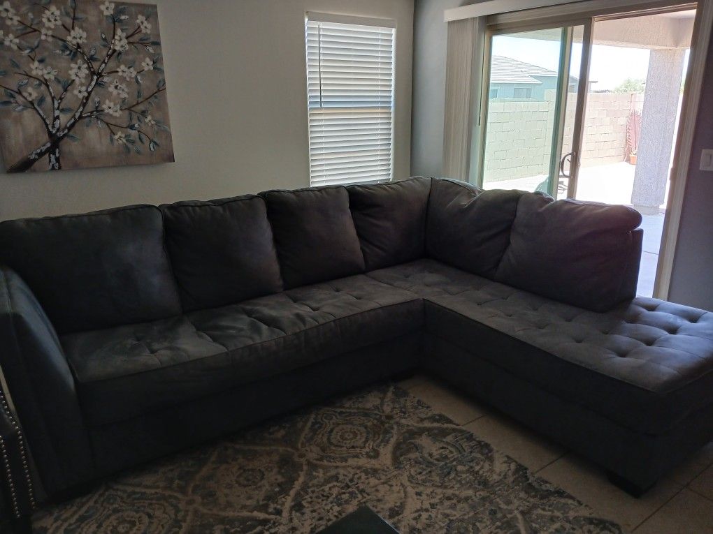 Slate Bluish / Grey Sectional