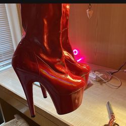 Red Pleasers Boots